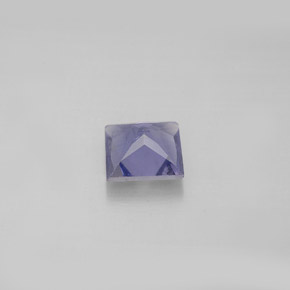 0.82캐럿 천연 바이올렛 블루 아이올라이트, 스퀘어, 6.1×5.9 mm, VS