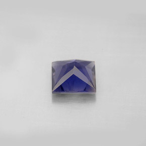 1.20캐럿 천연 바이올렛 블루 아이올라이트, 스퀘어, 6.8×6.7 mm, VS