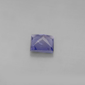 0.94캐럿 천연 바이올렛 블루 아이올라이트, 스퀘어, 6.2×6.1 mm, VS