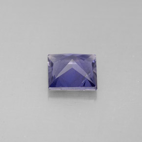 0.78캐럿 천연 바이올렛 블루 아이올라이트, 스퀘어, 6×5.9 mm, VS