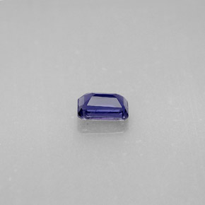 0.33캐럿 천연 바이올렛 블루 아이올라이트, 에메랄드 컷, 5.1×3.2 mm, VS