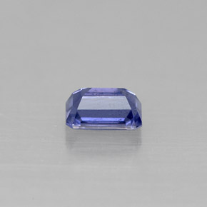 0.58캐럿 천연 바이올렛 블루 아이올라이트, 에메랄드 컷, 5.9×3.9 mm, VS-SI
