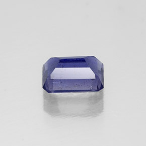 0.58캐럿 천연 바이올렛 아이올라이트, 에메랄드 컷, 6.1×3.9 mm, VS-SI