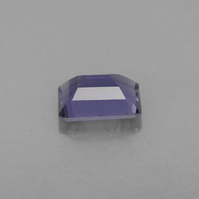 1.25캐럿 천연 바이올렛 블루 아이올라이트, 에메랄드 컷, 8×6.1 mm, VS