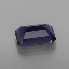 1.27캐럿 천연 바이올렛 아이올라이트, 에메랄드 컷, 8×6 mm, VVS-VS