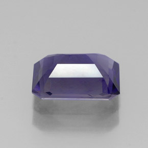 1.15캐럿 천연 바이올렛 블루 아이올라이트, 에메랄드 컷, 8×6.1 mm, VS-SI