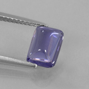 1.29캐럿 천연 바이올렛 블루 아이올라이트, 투명한, 8×5.8 mm, 투명/반투명