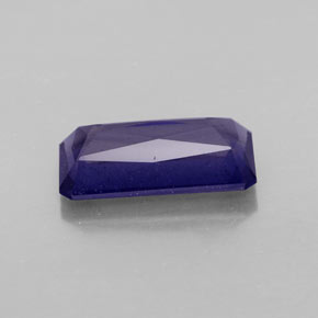 2.36캐럿 천연 바이올렛 블루 아이올라이트, 에메랄드 컷, 12.2×6.5 mm, VS-SI