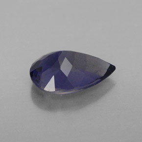 1.51캐럿 천연 바이올렛 블루 아이올라이트, 배 모양, 10×7.1 mm, VS-SI