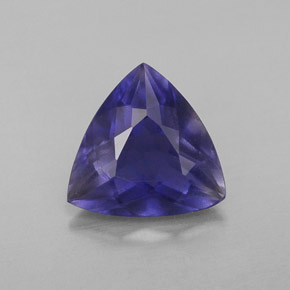 1.48캐럿 천연 바이올렛 블루 아이올라이트, 트릴리언, 8.7×8.4 mm, VS-SI