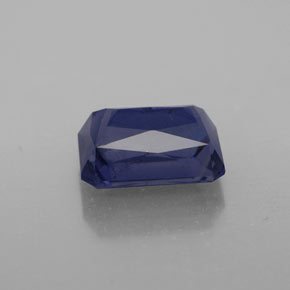 2.50캐럿 천연 바이올렛 블루 아이올라이트, 에메랄드 컷, 9.5×7.1 mm, VS-SI