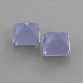 캐럿 천연 바이올렛 블루 아이올라이트 보석, 스퀘어, 6.2×6.1 mm, 투명한
