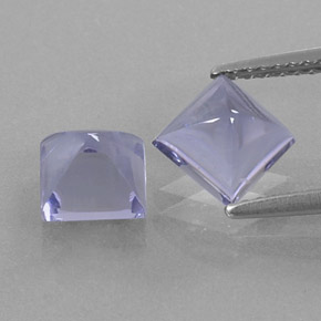 캐럿 천연 바이올렛 블루 아이올라이트 보석, 스퀘어, 6.1×6.1 mm, 투명한