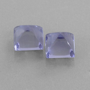 캐럿 천연 바이올렛 블루 아이올라이트 보석, 스퀘어, 6.1×6.1 mm, 투명한