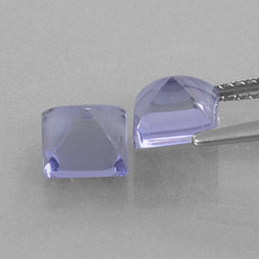 캐럿 천연 바이올렛 블루 아이올라이트 보석, 스퀘어, 6.1×6.1 mm, 투명한