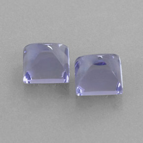 캐럿 천연 바이올렛 블루 아이올라이트 보석, 스퀘어, 6.2×6.1 mm, 투명한