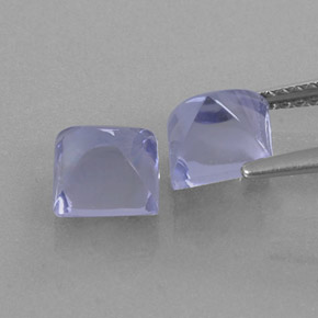 캐럿 천연 바이올렛 블루 아이올라이트 보석, 스퀘어, 6.1×6.1 mm, 투명한