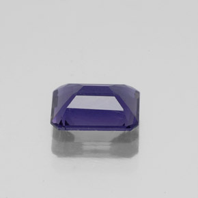 1.06캐럿 천연 바이올렛 블루 아이올라이트, 에메랄드 컷, 8×6 mm, VS-SI