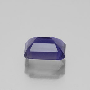 1.36캐럿 천연 바이올렛 블루 아이올라이트, 에메랄드 컷, 8×6 mm, SI