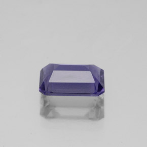 1.06캐럿 천연 바이올렛 블루 아이올라이트, 에메랄드 컷, 8×5.7 mm, VS