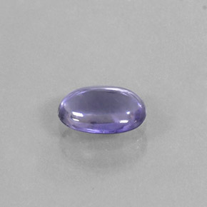 0.55캐럿 천연 바이올렛 블루 아이올라이트, 타원형 컷, 7×5.1 mm, 투명한