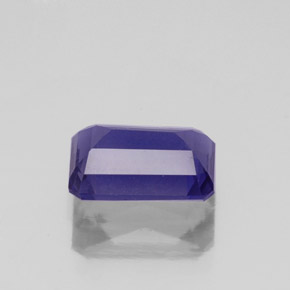 1.33캐럿 천연 바이올렛 블루 아이올라이트, 에메랄드 컷, 8.5×5.8 mm, VS-SI