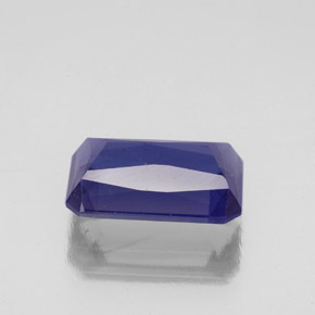 1.92캐럿 천연 바이올렛 블루 아이올라이트, 에메랄드 컷, 10×6.4 mm, VS