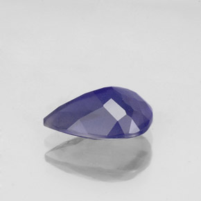 1.37캐럿 천연 바이올렛 블루 아이올라이트, 배 모양, 9.8×6.7 mm, VS