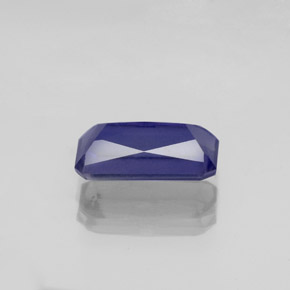 1.08캐럿 천연 바이올렛 블루 아이올라이트, 에메랄드 컷, 8.9×4.8 mm, VS