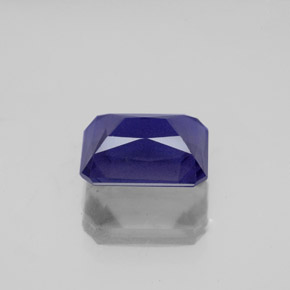 2.07캐럿 천연 바이올렛 블루 아이올라이트, 에메랄드 컷, 9×6.7 mm, VS