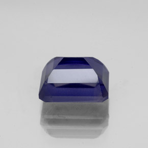 2.61캐럿 천연 바이올렛 블루 아이올라이트, 에메랄드 컷, 9×7.1 mm, VS