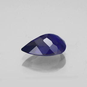 1.43캐럿 천연 바이올렛 블루 아이올라이트, 배 모양, 10×7.1 mm, VS