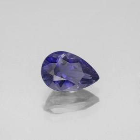 1.18캐럿 천연 바이올렛 블루 아이올라이트, 배 모양, 8.8×6 mm, VS