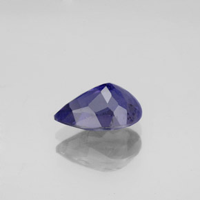 1.18캐럿 천연 바이올렛 블루 아이올라이트, 배 모양, 8.8×6 mm, VS