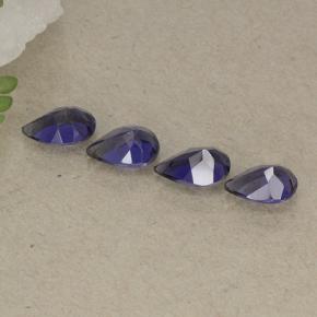 1.41캐럿 천연 다크 바이올렛 아이올라이트 보석, 배 모양, 6.2×4 mm, VS