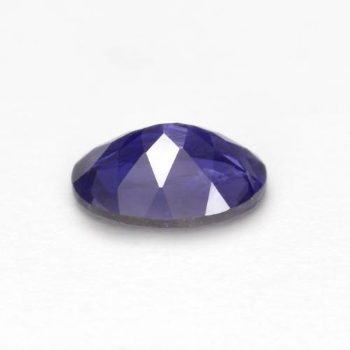 0.59캐럿 천연 딥 퍼플 아이올라이트, 타원형 컷, 7×5.1 mm, VS-SI
