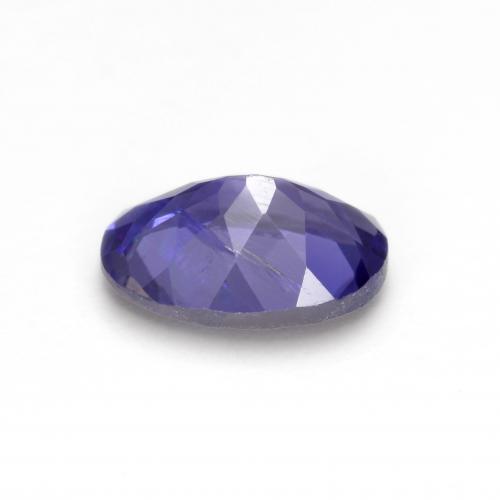 0.67캐럿 천연 네이비 블루 아이올라이트, 타원형 컷, 7.1×5.2 mm, VS-SI