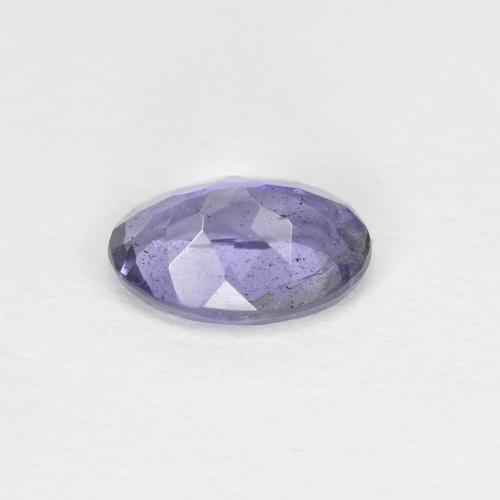 0.38캐럿 천연 은빛 파란색 아이올라이트, 타원형 컷, 5.9×4 mm, VS-SI