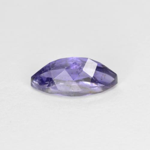 0.56캐럿 천연 딥 블루 아이올라이트, 마퀴즈, 7.9×3.9 mm, SI
