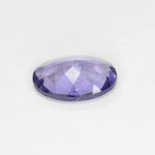 0.48캐럿 천연 네이비 블루 아이올라이트, 타원형 컷, 6.9×4.9 mm, SI