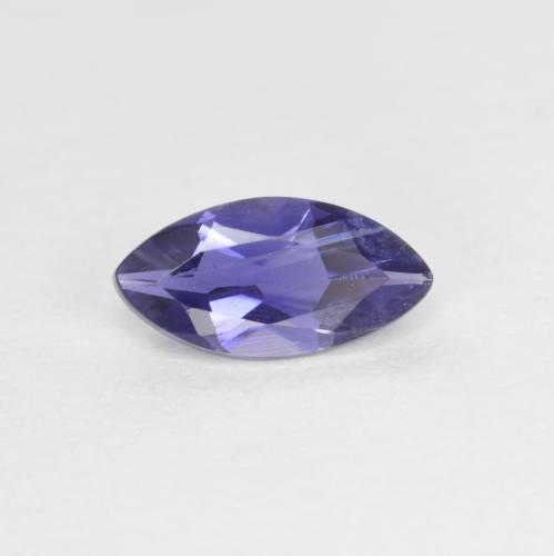 0.46캐럿 천연 딥 퍼플 아이올라이트, 마퀴즈, 7.8×3.9 mm, VS