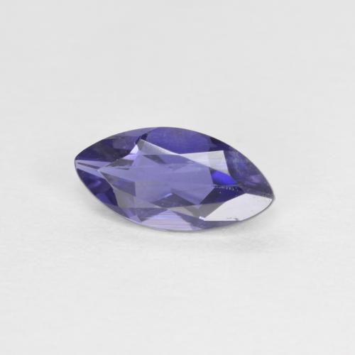 0.46캐럿 천연 딥 퍼플 아이올라이트, 마퀴즈, 7.8×3.9 mm, VS