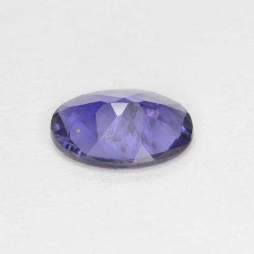 0.44캐럿 천연 딥 퍼플 아이올라이트, 타원형 컷, 6.8×4.9 mm, VS-SI