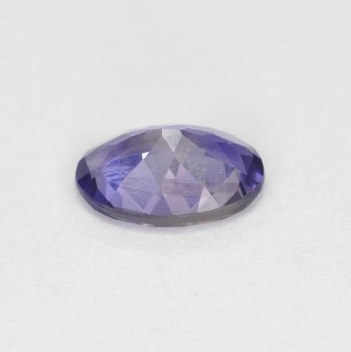 0.55캐럿 천연 딥 퍼플 아이올라이트, 타원형 컷, 6.9×5 mm, VS