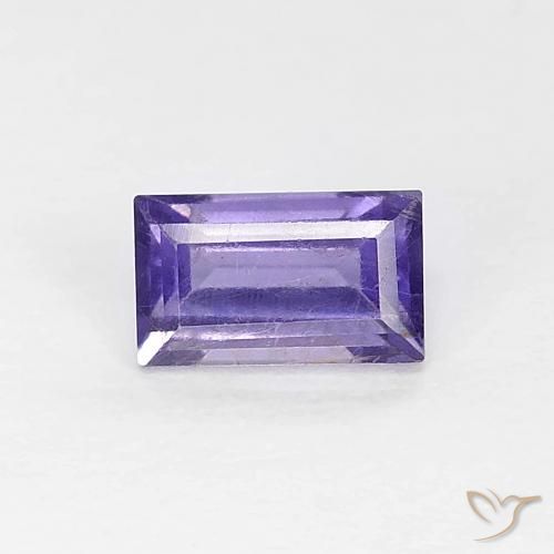 0.32ct 자연스러운 짙은 청자색 아이올라이트, 바게트, VS
