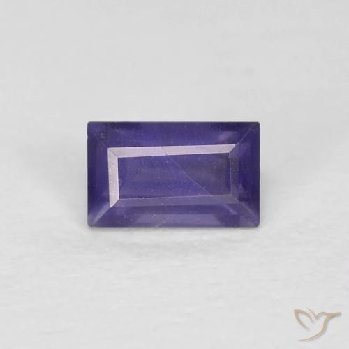 0.33ct 자연스러운 미디엄 바이올렛 아이올라이트, 바게트, VS