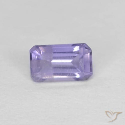 0.28캐럿 천연 핑크빛 바이올렛 아이올라이트, 에메랄드 컷, 5×3 mm, VS