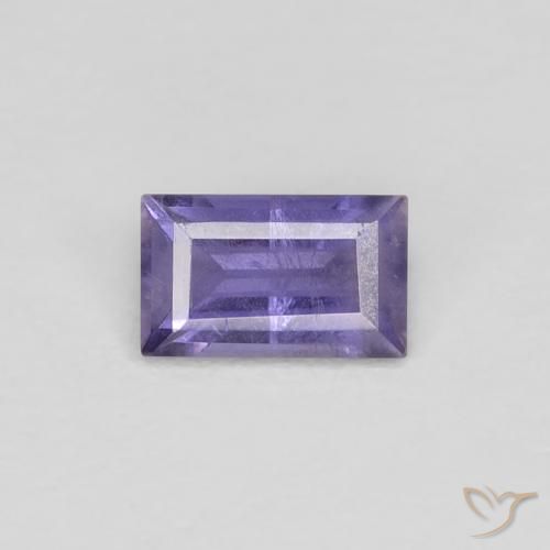 0.25ct 자연스러운 라이트 핑크빛이 도는 바이올렛 아이올라이트, 바게트, VS