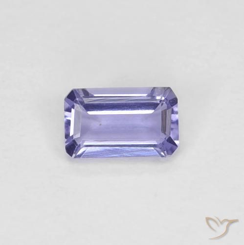 0.21캐럿 천연 Medium Light-Violet 아이올라이트, 옥타곤 / 에메랄드 컷, VVS-VS