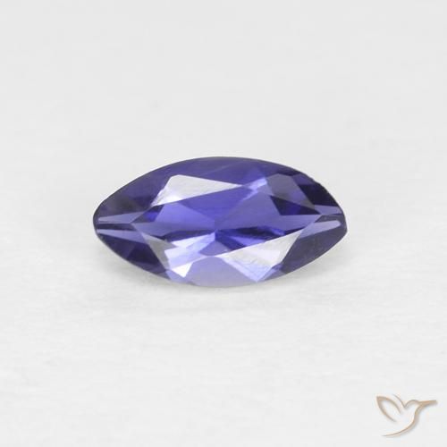 0.24ct 자연스러운 짙은 청자색 아이올라이트, 보석, VVS-VS